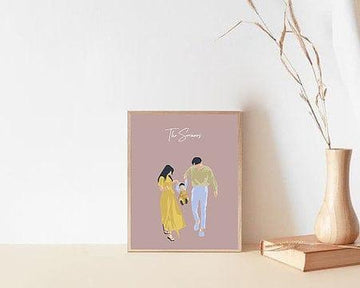 Customized Minimalist Portrait - benandbart